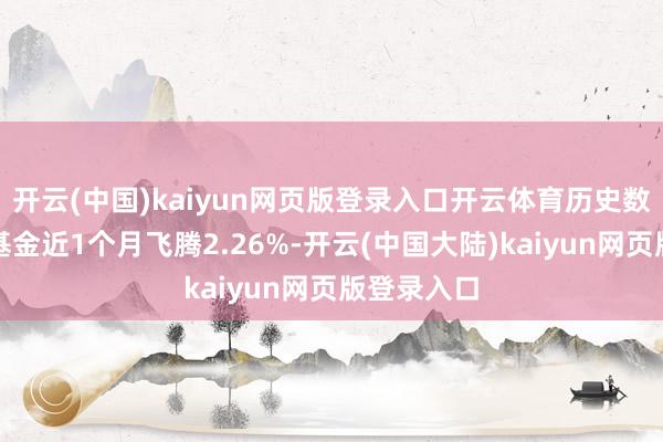 开云(中国)kaiyun网页版登录入口开云体育历史数据泄露该基金近1个月飞腾2.26%-开云(中国大陆)kaiyun网页版登录入口
