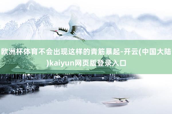 欧洲杯体育不会出现这样的青筋暴起-开云(中国大陆)kaiyun网页版登录入口